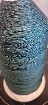 PEACOCK BLUE NYLON BUTTONING TWINE - 30m Ideal For Upholstery Plus Free Needle • £4.35