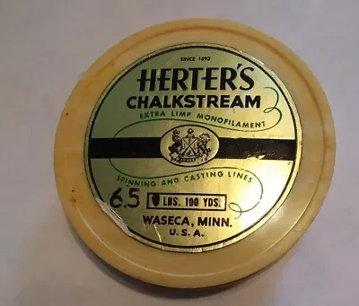 Tuff Vintage Herter's Chalkstream Fishing Line Spool. Waseca Minn • $1.25