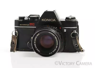 Konica Autoreflex TC Black 35mm Film Camera W/ 50mm F1.7 Lens -Working Bargain- • $75