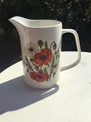 £11 • Buy J G Meakin Poppy Vintage Tall Water Jug - Could Make A Nice Flower Vase