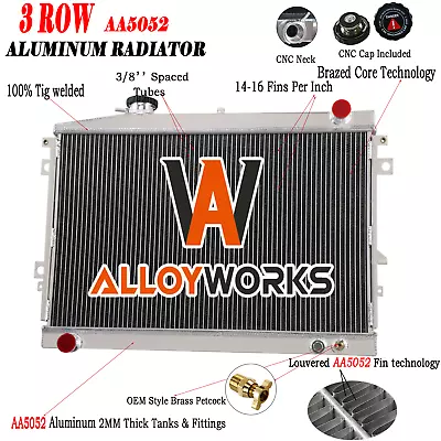 3ROW Aluminum Radiator Fit Mazda Bravo B2600 Ford Courier Ute Petrol 1985-96 MT • $229