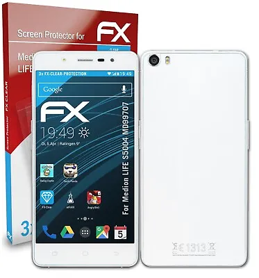 AtFoliX 3x Screen Protector For Medion LIFE S5004 MD99707 Clear • £14.19
