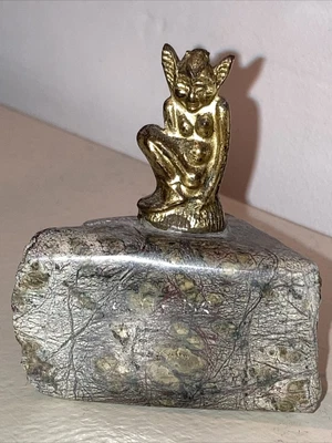 £5 • Buy Rare Vintage Cornish Pixie/Piskie Serpentine Souvenir, Land's End, Cornwall