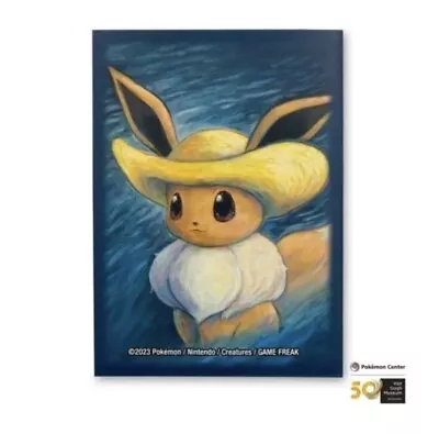 Pokémon Center × Van Gogh Museum: Eevee Inspired Straw Hat Card Sleeves (65) • $24.99