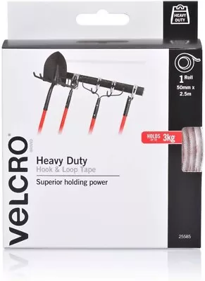 New VELCRO Brand Heavy Duty Hook And Loop Tape | Cut Strips To Length | 50mmx2.5 • $45.99