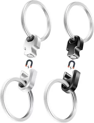 2Pack Aluminum Magnetic Quick Release Keychain Detachable & Round Corner • $13.96