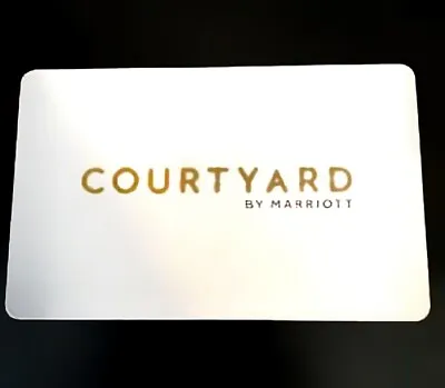 Marriott Courtyard Hotel Room Solid White KEY CARD • $2.50