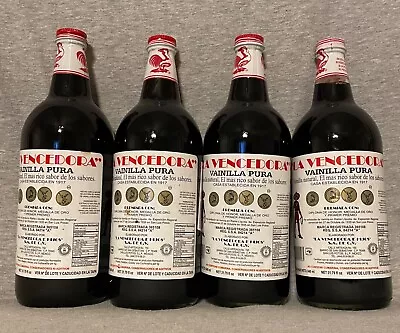 12 Bottles La Vencedora Pure Mexican Vanilla Extract Glass Bottles 31oz Each • $168.14