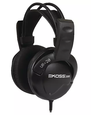 $29.99 • Buy Over The Ear Headphones Wired Black Flexible Clear Sound Stereophone 3.5mm