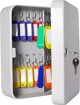 Key Cabinet Security Metal Key Box Steel With Key Lock Wall Mounted Key Organize • $28.01