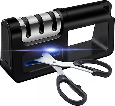 £10.99 • Buy Handheld Senzu Knife Sharpener Kitchen Ceramic Stone Tungsten Carbide UK