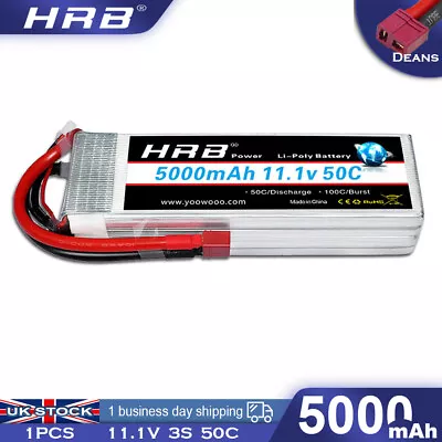 11.1V 3S 5000mAh LiPo Battery 50C Deans For RC Quad Heli Aeroplane Racing Truck • £40.99