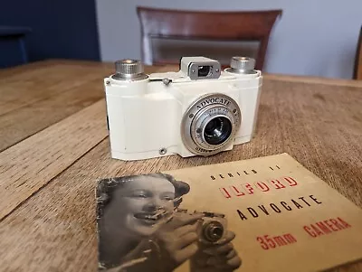 Ilford Advocate Series 1 Vintage 35mm Camera Dallmeyer 35mm F4.5 Lens & Case. • £23