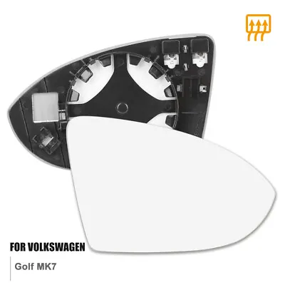 Right Passenger Side Mirror Glass Replacement Heated For VW GOLF MK7 GTI R Jetta • $16.99