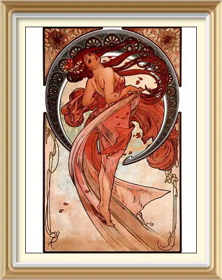 Alphonse Mucha Art Nouveau Women Advert Vintage Retro Home Decor 7x5 Wall Print • $1.55