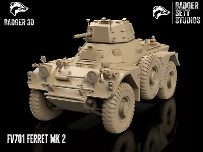 FV701 Ferret Mk 2 - Badger Sett Studios - Modern Warfare/Wargames • £13