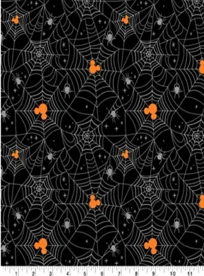 £22.60 • Buy Lined Window Valance Curtain 42 X 15 Disney Mickey Mouse Spider Web Halloween 