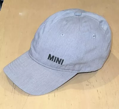 Mini Cooper Officially Branded Baseball Hat Subtle Heather Light Grey Adjustable • $14.95