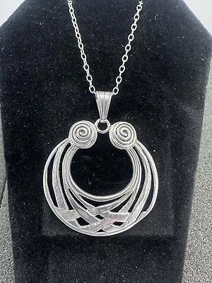 Sterling Silver Irish Made ISJ Signed Pendant And 18” Chain  • $70