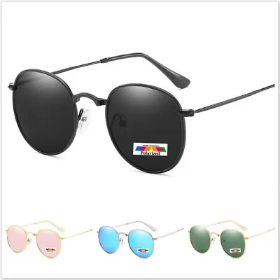 $17.95 • Buy Mens Womens Vintage Fashion Glasses Eyewear Polarised Round Sunglasses 79532