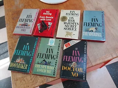 7 Different Ian Fleming James Bond 007 Signet Paperback Books NR • $24.99
