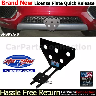 STO N SHO For 17-18 Jaguar F-Pace S Black Edition License Plate Bracket SNS99A-B • $92.99