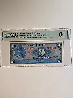 Mexican Currency Banco De Mexico 50 Pesos 1972 • $65