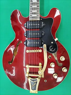 EPIPHONE RIVIERA P93 Used Maplebody Mahoganyneck Rosewoodfingerboard W/Soft Case • $603.47