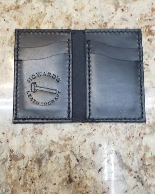 Handmade Leather Vertical Wallet • $35