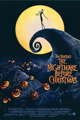 The Nightmare Before Christmas - Movie Poster (Regular) (Size: 24  X 36 ) • $12.99