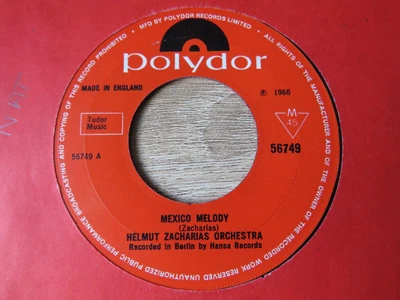 £2.99 • Buy Helmut Zacharias Orchestra – Mexico Melody UK 7  Polydor – 56749