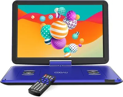 COOAU 17.5“ Portable Blu Ray DVD Player With 15.6  HD Large Screen Region Free • £79.99