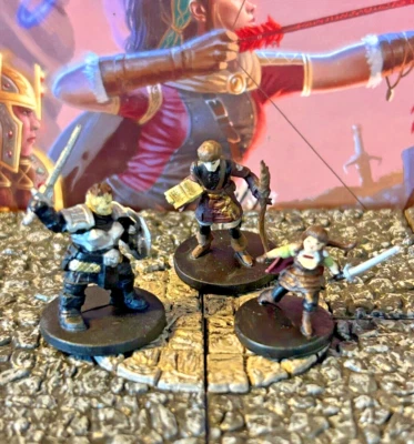 $10.20 • Buy Adventurer Hero Set 6 Lot D&D Miniature Dungeons Dragons Fighter Rogue Wizard