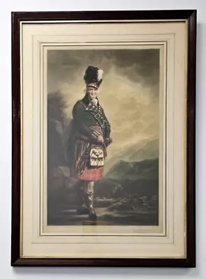 The MacNab H Macbeth-Raeburn After Sir Henry Raeburn 1918 Mezzotint Signed Frame • $125