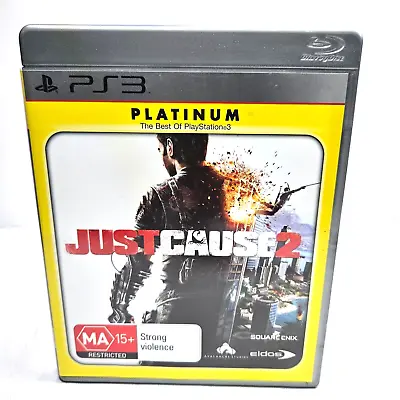 Just Cause 2 PS3 Sony Playstation 3 Complete  Free Post Platinum Pal LIKE NEW • $9.99