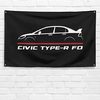 For Honda Civic Type-R FD 2007-2010 Enthusiast 3x5 Ft Flag Banner Birthday Gift • $19.99