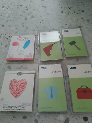 Assorted  Die Bundle From Sissix And Quickutz - Crafting Cardmaking - 6 Dies • £4