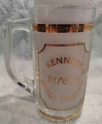 NASA Kennedy Space Center Shuttle Gold Culver Glass Beer Mug Stein Cup 5.5 Inch • $17.13