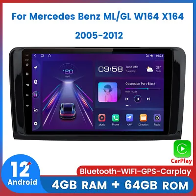 4+64GB Carplay For Mercedes Benz ML/GL W164 X164 2005-2012 Car Radio GPS NAVI BT • $249.99