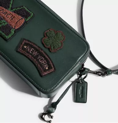 NWT COACH Bag KIRA CROSSBODY LEATHER DARK VARSITY NYC COLLEGE Handbag • £313.67