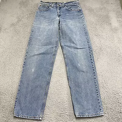 Vtg 90s Levi's 555 Jeans Mens 32x34 Relaxed Fit Straight Leg Guy Fit Blue Denim • $48.88