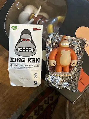 King Ken Orange By James Jarvis AMOS Toys Strangeco 3.5  Vinyl Mini Figure. • £25