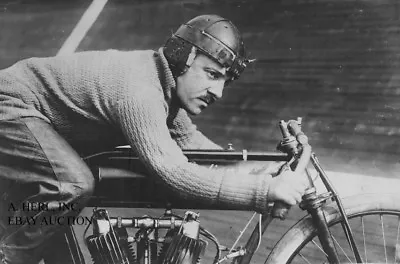 Indian 8-valve V-twin Boardtrack Racer 1920s Andre Grapperon Motorcycle Photo • $9.75