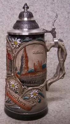 Beer Stein With Lid City Of Munich 0.5 Liter NEW Made In Germany Boxed • $120