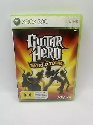 Guitar Hero World Tour Xbox 360 Game With Manual - Complete - Free Postage • $11.95