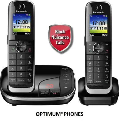 Panasonic KX-TGJ322EB Cordless Telephone With Answering Machine & CALL BLOCKER • £37.99