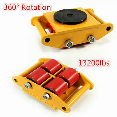$37.05 • Buy 6 Ton Industrial Machinery Mover Machinery Roller Mover Dolly & Swivel Top Plate