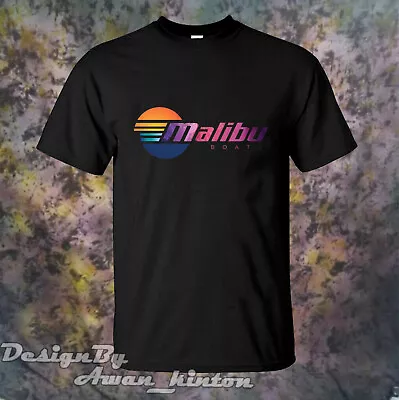 Clothing Heavy Cotton Tshirt Malibu Boats Logo Unisex Black Color Usa Size • $22.50