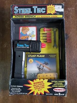 Vintage 1993 Remco Steel Tec Power Wrench #7071 Construction System Toy Set • $12