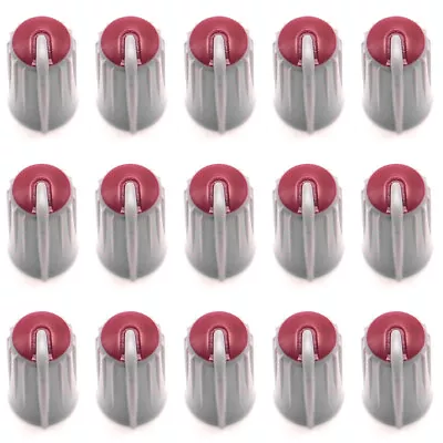 15PCS Replacement Rotary Control Knob Cap For MACKIE CFX16 6mm D Shaft (Red) • $10.99